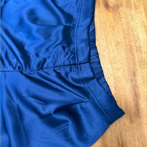 Windsor Satin Navy Wide Leg Cargo Pants ( Never Worn) - Picture 5 of 10